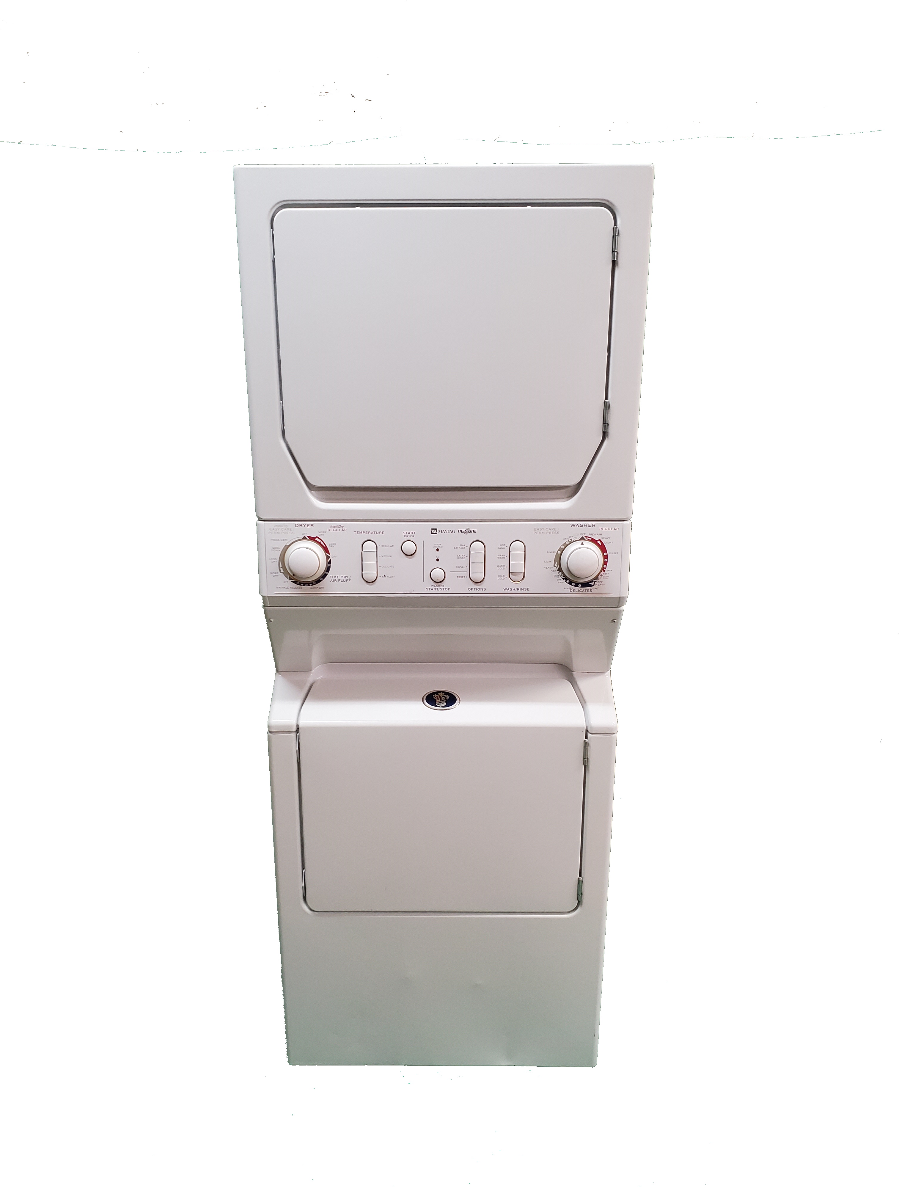 Maytag neptune stackable top washer and dryer